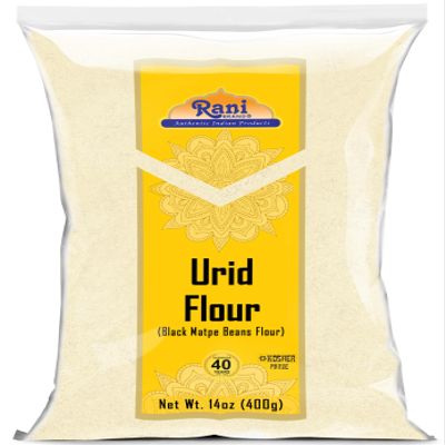 Rani Urid/Urad Flour (Black Matpe Beans Flour) 14oz (400g) ~ All Natural | Vegan | Gluten Friendly | NON-GMO | Kosher | Indian Origin