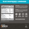 MTN OPS Ignite Energy Drink Powder, Gluten Free Nootropic Supplement Drink Mix, L Arginine, L Citrulline, Caffeine & Nootropic Sugar Free Drink Mix, 45 Servings, Blue Raspberry Lemonade view 3