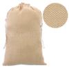 CleverDelights 12 x 18 Inch Herringbone Burlap Bags - 10 Pack - 12x18 Jute Cotton Blend Drawstring Gift Sacks view 4