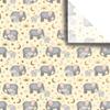 Jillson Roberts Printed Unfolded Gift Tissue 20" x 30", Baby Elephants (240 Sheets) view 1