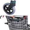 YOtat Ultralight Folding Portable Home Transport Wheelchair Aluminum Transport Portable Home Transport Wheelchair with Adjustable Seat Belt and Storage Bag Portable Travel Chair for Disabled view 2