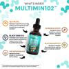 Clean Nutra Organic Sea Moss Drops Supplement | Black Seed Oil Irish Seamoss Ashwagandha Burdock Root & Bladderwrack - Multimineral Liquid Vegan for Gut Heath Energy Skin Immune Support & Hair view 3