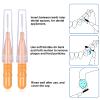 BBTO 100 Pcs Braces Dental Brush Flosser for Cleaner Interdental Brush Toothpick Tooth Flossing Head Oral Dental Toothpick Cleaners Cleaning Tool(Orange) view 3
