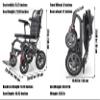 YOtat Portable Folding Carry Outdoor Comfortable Mobile Wheelchair Displacement Machines, Ultralight Outdoor Comfortable Mobile Wheelchair Displacement Machines, Transport Outdoor Comfortable view 3