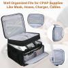 Travel Carrying Bag Compatible with ResMed AirSense 11/10/10 elite,AirStart 10,Philip Dreamstation,3B Medical Luna G3,XT Fit,Portable Storage Organizer Case Fits for CPAP Machine and Accessories view 3