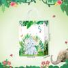 16Pieces Safari Goodie Bags Jungle Animals Party Favor Bags with Handles Zoo Animals Print Candy Bags Woodland Gift Bags for Baby Birthday Jungle Themed Party Supplies (Party-B) view 2