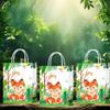 16Pieces Safari Goodie Bags Jungle Animals Party Favor Bags with Handles Zoo Animals Print Candy Bags Woodland Gift Bags for Baby Birthday Jungle Themed Party Supplies (Party-B) view 3