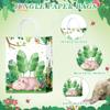 16Pieces Safari Goodie Bags Jungle Animals Party Favor Bags with Handles Zoo Animals Print Candy Bags Woodland Gift Bags for Baby Birthday Jungle Themed Party Supplies (Party-B) view 4