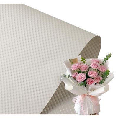 PURZEN Flower Wrapping Paper, Flower Shop Bouquet Materials,Three-Dimensional Embossed Fenghua Paper, 53X53cm, 20 Sheets,Gray