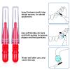 BBTO 100 Pcs Braces Dental Brush Flosser for Cleaner Interdental Brush Toothpick Tooth Flossing Head Oral Dental Toothpick Cleaners Cleaning Tool(Red) view 2