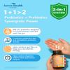 60 Billion Probiotic and Prebiotic for Women and Men - 19 Strains 5 Organic Prebiotics for Gut Digestive & Immune Health, Supports Diarrhea Gas Bloating, Non-GMO Made in USA180 Caps view 3