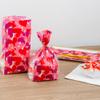 Restaurantware-Bag Tek 5 x 3 x 11 Inch Candy Bags, 4000 Gusseted Printed Candy Bags - Large Hearts, Twist Ties Sold Separately, Plastic Bag, Heat Sealable, for Holding Candies view 3