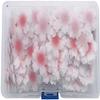 100 Pieces/Box Edible Flower Cupcake Toppers, Sticky Rice Paper Decorative Cake Cupcake Toppers for Wedding Birthday Party Cupcake Food Decoration Frosting, Icing and Decorations view 1