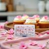 100 Pieces/Box Edible Flower Cupcake Toppers, Sticky Rice Paper Decorative Cake Cupcake Toppers for Wedding Birthday Party Cupcake Food Decoration Frosting, Icing and Decorations view 4