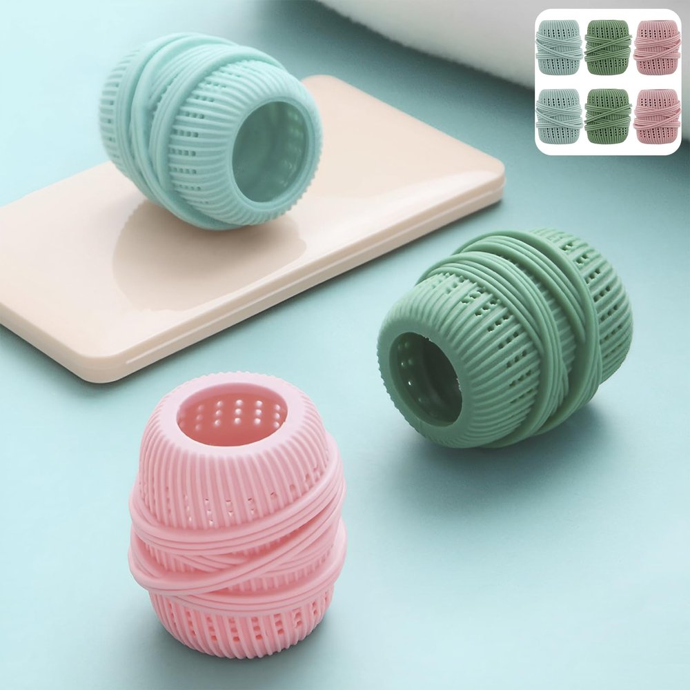 6Pcs Washing Machine Laundry Ball Fabric Softener Dispenser Balls for Washing Machine TPE Household Fabric Softener Dispenser Softener Ball Dispenser Laundry Detergent Balls for Laundry Room(6pcs)