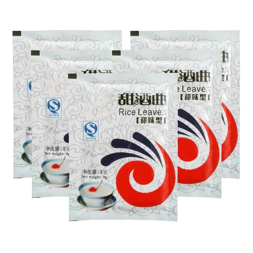 5 Packs Chinese Sweet Rice Wine Fermentation Starter Leaven Powder Making Home Wine Leaven