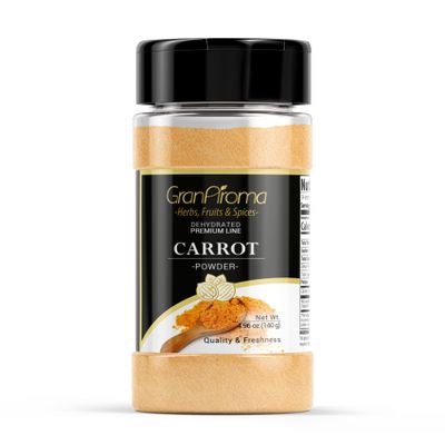 GranAroma Carrot Powder, Smoothies & Juices, Slightly Sweet (4.96 Ounce)