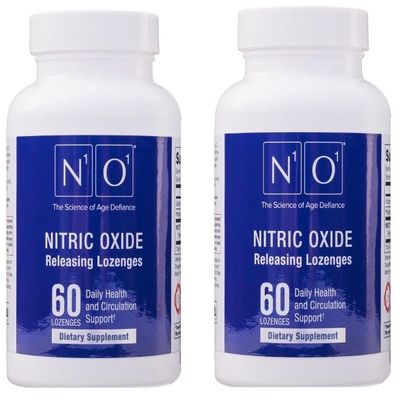 N1O1 Nitric Oxide Lozenges for Heart Health Support - Dietary Supplement for Blood Flow, Oxygenation and Blood Pressure - 120 Count