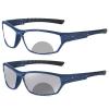 Sports Transition Photochromic Bifocal Reading Glasses for Men Wrap Around Safety Glasses with Readers sunglasses F25 (blue, 2.75, x) view 1