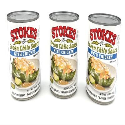 Stokes Green Chile Sauce with Chicken Pack of 3