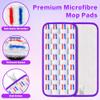 7 Pack Reusable Mop Pads for Swiffer WetJet, Wet Pads Refill for Swiffer Wet Jet, Microfiber Mop Pads Machine Washable Wet Dry Pads Refill for Laminate, Hardwoods, Vinyl, Marble, Stone and Glass view 3