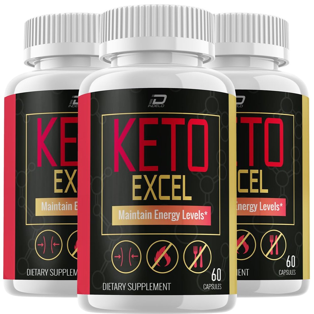 Keto Excel Capsules - Keto Excel Advanced Formula, Keto Excel Pills with ACV, Excel Keto All-Natural Maximum Strength, 800MG Dietary Supplement, KetoExcel Pastillas Reviews (3 Pack - 180 Capsules)