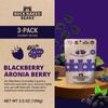 Buck Naked Bears - Blackberry Aronia Berry Gummy Bears - Soft, Smooth, and Sweeter Like a Fruit Snack - Plant-Based Gummies Good Snack Choice - Non-GMO - Clean Label Gummy Candy, Vegan - 3.5oz 3-Pack view 3