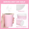 URATOT 120 Pieces 9 Ounce Disposable Paper Cups Pastel Rainbow Party Cups Drinking Cups for Party, DIY and Holiday, 6 Colors view 3