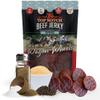Top Notch Wagon Wheels Jerky - High Protein Snacks for Kids and Adults Made From Locally Raised Beef - Flavorful Rounds of Premium Beef Jerky (Peppered) view 1
