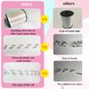 500 Yards Iridescent White Ribbon, 1/5 Inch Christmas Curling RibbonsPerfect for Gift Wrapping,Balloon String, Party Decoration, for Florist Flower (1 Roll) view 3