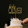 GiftGlee Personalized First Name Baby Shower Cake Topper, Custom New Born Cake Topper 1, Personalized Hello Baby Name Cake Topper view 1