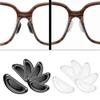 1mm Anti Slip Eyeglass Nose Pads, 12 PairsSoft Silicone Nose Pads, Nose Pad, 1mm x 7mm x 16mm for Sunglasses, Reading Glasses, Single Lens, Full Rim Glasses (Black) view 3