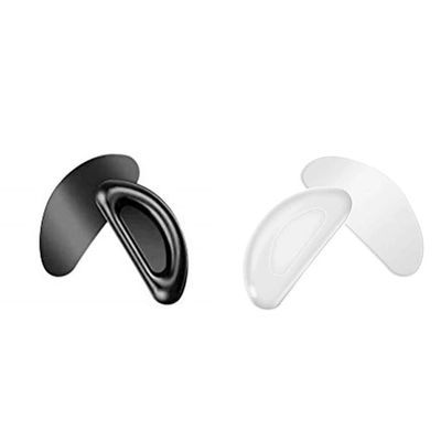 1mm Anti Slip Eyeglass Nose Pads, 12 PairsSoft Silicone Nose Pads, Nose Pad, 1mm x 7mm x 16mm for Sunglasses, Reading Glasses, Single Lens, Full Rim Glasses (Transparent)