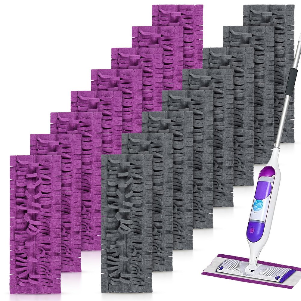 16 Pack Disposable Power Mop Pads Refills with Swiffer PowerMop Multi-Surface Replacement Mopping Pads
