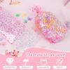SOMIOCO Star Flat Bottom Gusset Cellophane Bags 8X 10 IN 50 PCS Clear Cellophane Gift Bags Party Favor Bags Pink Cello Cellophane Treat Goodie Bags for Party Favors Packaging Candy Cookies Popcorn view 3