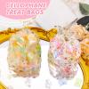 SOMIOCO Gold Star Flat Bottom Gusset Cellophane Bags 4X 6 IN 100 PCS Clear Gift Party Favor Cello Treat Goodie for Packaging Candy Cookies Popcorn view 4