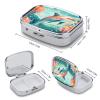 Square Pill Box 2 Compartment Pill Case for Purse & Pocket Small Pill Organizer Lovely Dolphins Travel Pillbox Portable Oil Storage Box Metal Medicine Vitamin Organizer Unique Gift view 2