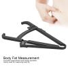 Body Fat Calipers, Fat Measure Clipper Combo with Body Fat Percentage Measure Chart, Body Fat Measurement Tool Accurately Measuring Body Fat for Men and Women,Black (Black centimeter fat caliper) view 3