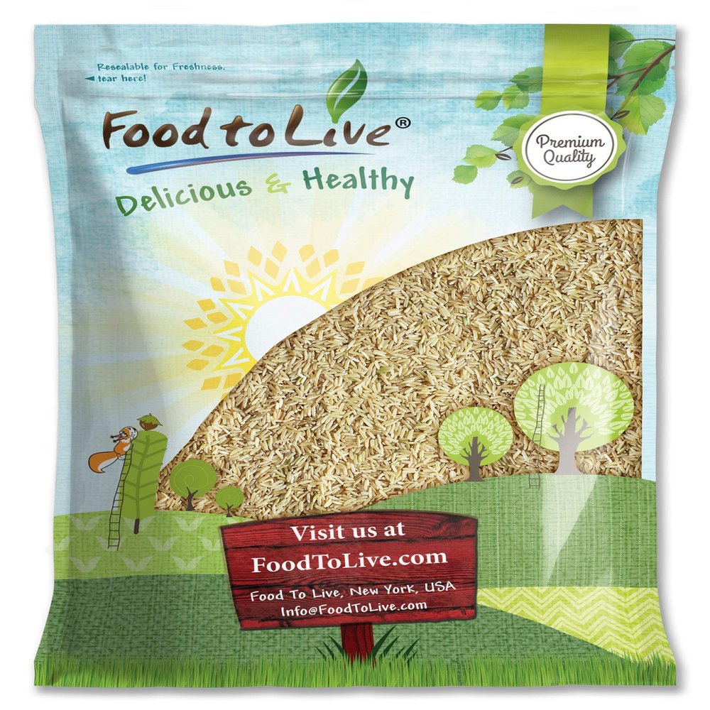 Food to Live Brown Basmati Rice, 10 Pounds Whole Grain, Long-Grain Rice Variety, Fragrant, Kosher, Vegan. Less Starch. High in Dietary Fiber. Great for Making Stir-Fries, Curries, and Pilafs.