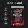 Top Notch Ranch Cut Jerky - 10 oz Bag of Beef Jerky - High Protein Snacks for Kids and Adults - Flavorful Strips of Premium Beef view 4