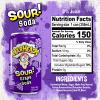 Sour Fruity Soda with Classic Warheads Flavors Perfectly Balanced Sweet and Sour Soda - Warheads Candy Throwback Treat, Soda, Cocktail Mixer, Pack of 12, 12oz Cans (Grape) view 2