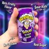 Sour Fruity Soda with Classic Warheads Flavors Perfectly Balanced Sweet and Sour Soda - Warheads Candy Throwback Treat, Soda, Cocktail Mixer, Pack of 12, 12oz Cans (Grape) view 4