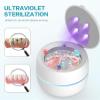 LIFEES Dental Retainer Cleaner, Ultrasonic Clean Box for dentures and Braces, Mouth Guard, Jewelry steam Clean, Ultra Sonic Cleaner with 360 deep Clean and Automatic Breathing Light (White) view 3
