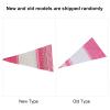 Cone Treat Bags, 50 Piece Clear Cone Shaped Treat Popcorn Bags Treat Bags Cellophane Candy Bags with Twist Ties(Pink 4 silk*17CM*30CM) view 4