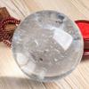AtkitS Meditation White Transparent smelted Quartz Ball Polished Crystal Ball Mineral Specimen Home Decoration view 4