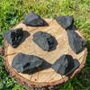 AtkitS Meditation Crystal Shungite Natural Ore Bulk Witchcraft Gravel Root Chakra Stone (Size : 180-200g) view 2