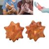 2pcs Hand Massage Ball, Wooden Palm Relaxing Spiky Textured Acupoint Massage Balls for Elderly, Magic Massage Ball Set for Myofascial Point Release Deep Tissue Massage view 3