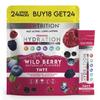 NewTrition Hydration Powder, Wild Berry Pack of 24 Electrolyte Powder Packets, Naturally Flavored Hydrating Packets for Water, Fast Acting Hydrate Electrolytes with Vitamins B & C, Energy & Recovery view 1