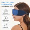 ALASKA BEAR Bluetooth Eye Mask and Sleep Headphone w/Thin Speakers, Comfortable Flat Earphones for Sound Therapy (Navy) view 3