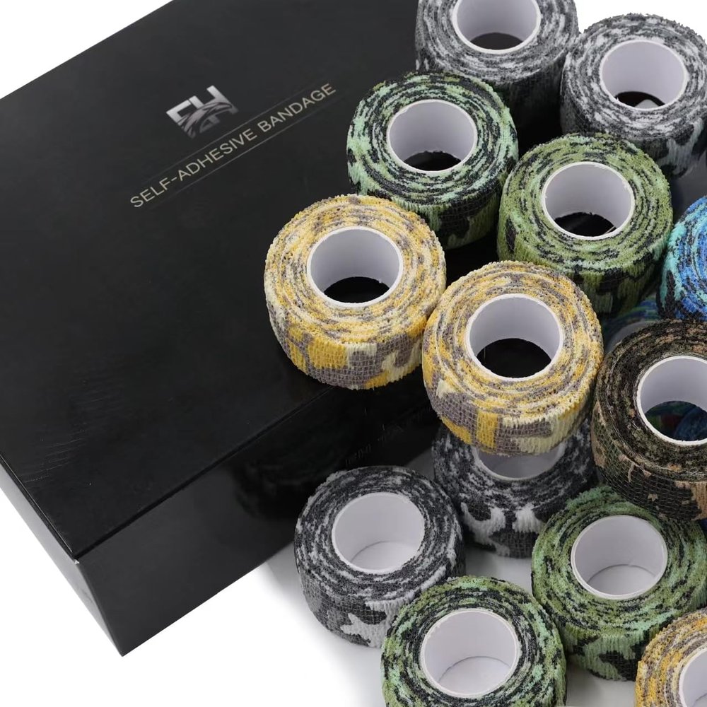 EH Tattoo 24Pcs Como Self-Adhesive Bandages Breathable Grip Tape First Aid Cohesive Elastic Wrap Tattoo Accessories